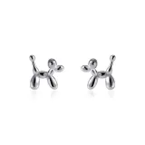 Воздух, воздушный шар, собака, ухо, шипы (серебряный)