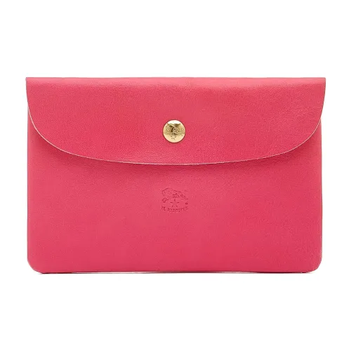 Il Bisonte Мягкий Растительное дубление Воловья кожа Кожа Монета Кошелек Женские Azalea Многоцветный