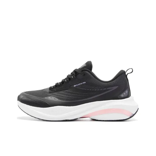 QIAODAN Rain Swallow 4,0 Беговые кроссовки Низкий верх Черный/Светло-фиолетовый Синий Женские