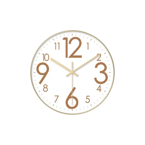 WEESHI Механизм с плавным ходом секундной стрелки Minimalist Style Fashion Стена Часы Унисекс Белый циферблат