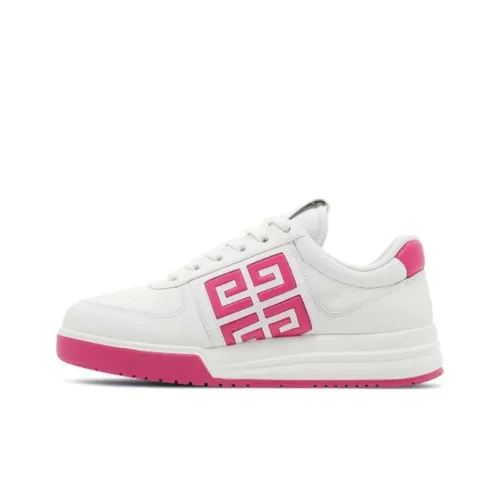 Givenchy G4 Low Топ Скейтборд Кроссовки Женские Белые Вишнево-Красные