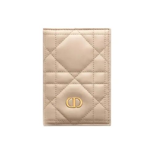 DIOR Miss Caro Sheepskin Passport HOLDER Женские Розовый Бежевый