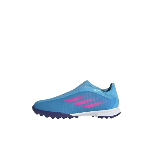 Adidas X Speedflow.3 Slip-resistant Abrasion-resistant Low Top Детская футбольная обувь Blue Infant