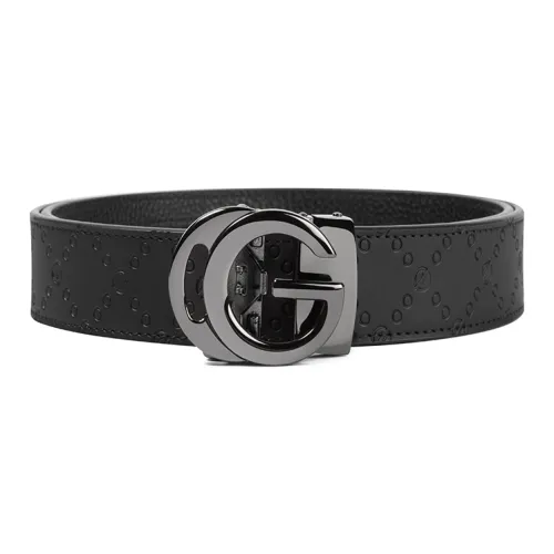 GXG Cut Out Натуральная кожа Автоматическая застежка Костюм Брюки Кожаные ремни Мужской