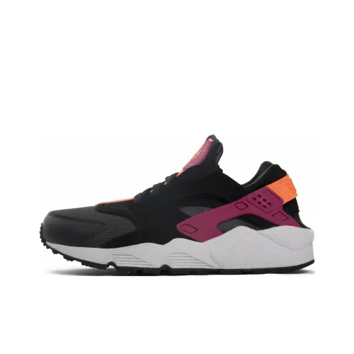 Nike Air Huarache Slip-resistant Abrasion-resistant Low-top Беговые кроссовки Мужские Черный Розовый