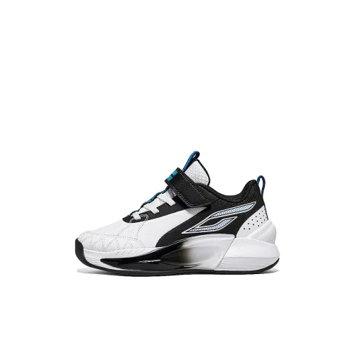 SLAM DUNK Детские баскетбольные кроссовки Low Топ Белый/Черный/Atomic Синий Kids