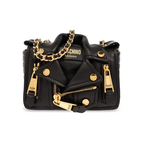 MOSCHINO Сумка через плечо из кожи сумка на плечо женская черная