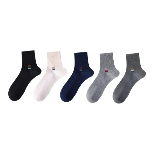 H YXIANG Носки Crew Мужские упаковка из 5 пар