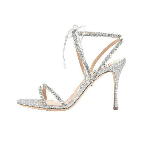 SERGIO ROSSI Godiva One Ремешок Сандалии 9 см Женские Серебристые