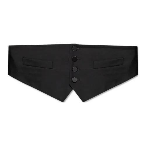 DSQUARED 2 BUTTONS Фиксированный дизайн шерсть ремни мужской черный