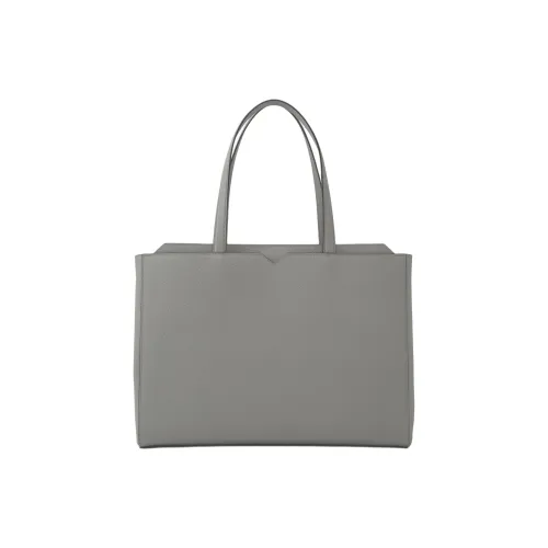 Valextra Soft Телячья кожа Тоут Сумка Сумка для покупок Сумка Мужская Бетонно-серый