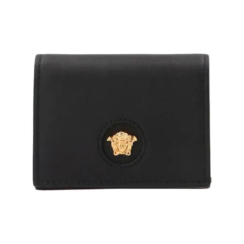 VERSACE Кошелек из коровьей кожи женский черный