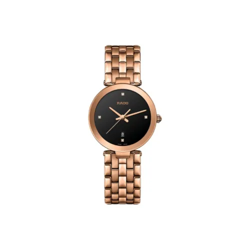 RADO Кварцевый Movement Женские Часы Florence Collection 28 мм Черные