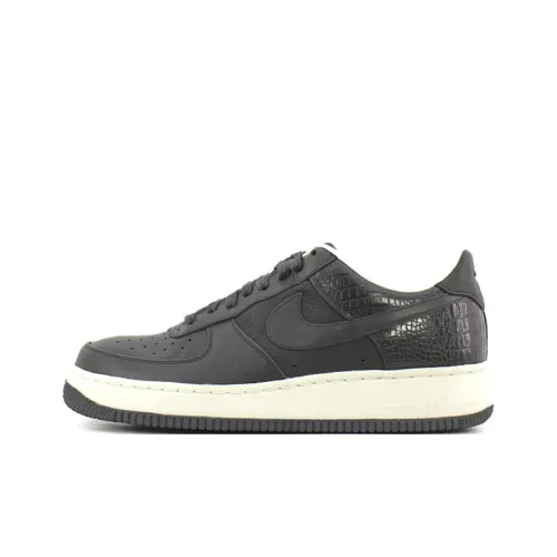 Nike Air Force 1 Slip Resistant Abrasion Resistant Low Топ Скейтборд Кроссовки Унисекс Черный
