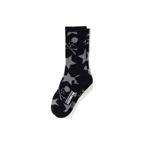 A BATHING APE mastermind JAPAN 1 упаковка черные мужские носки до икры MID