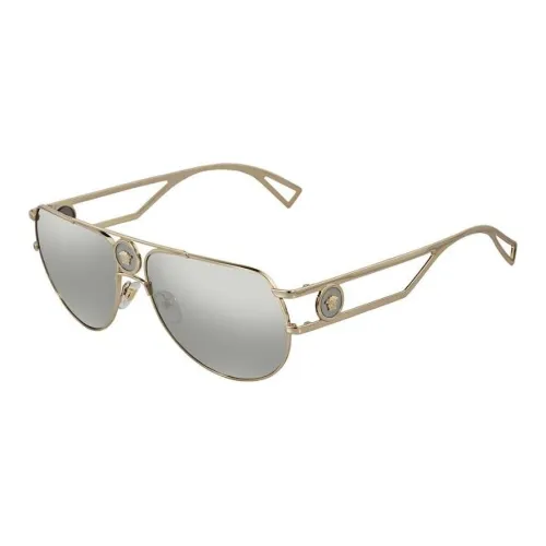 VERSACE Металл Aviator Солнцезащитные очки Мужские Золотые