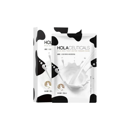 HOLA Soft and Tender Молоко Маски для лица Успокаивающий Осветляющий Увлажняющий Смягчающий и Гидратирующий 28 мл * 5 шт Коробка