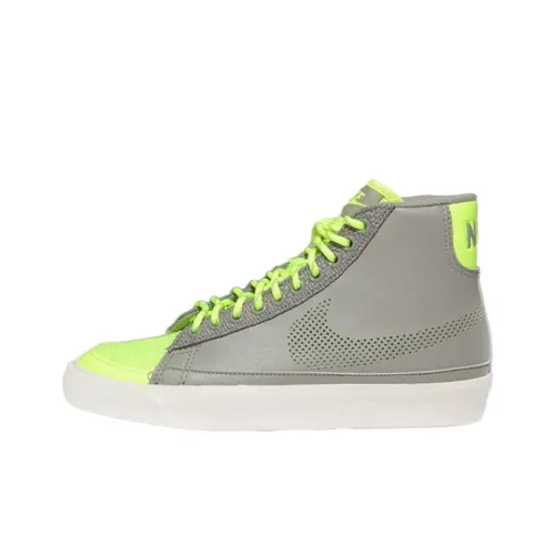 Nike Blazer Mid Slip Resistant Abrasion Resistant MID Топ Скейтборд Кроссовки Унисекс Серый Зеленый