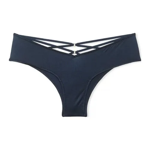 Victoria's Secret Very Sexy Strappy Фурнитура Cheeky Panty Темный Сумерки Нижнее белье Женские 1 Пачка Морской синий