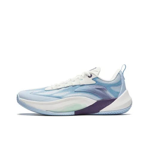 ANTA Instantaneous 1 Амортизация Износостойкий Низкий Топ Баскетбольные Кроссовки Мужские Белый Синий