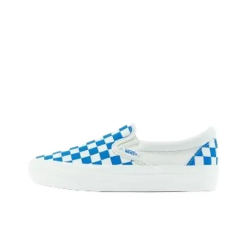Vans Slip-on Low Top Синие Белые Шахматные Кеды Унисекс