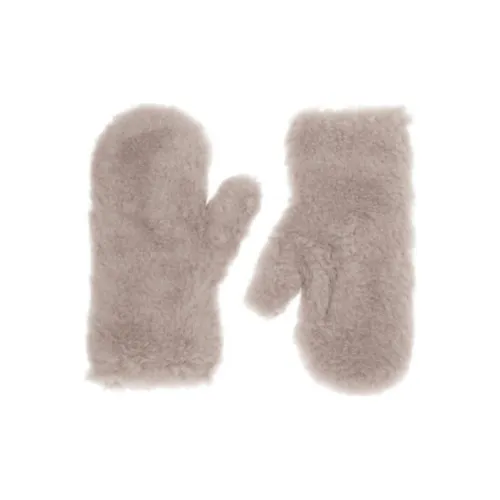 MaxMara Перчатки из новой шерсти женские коричневые