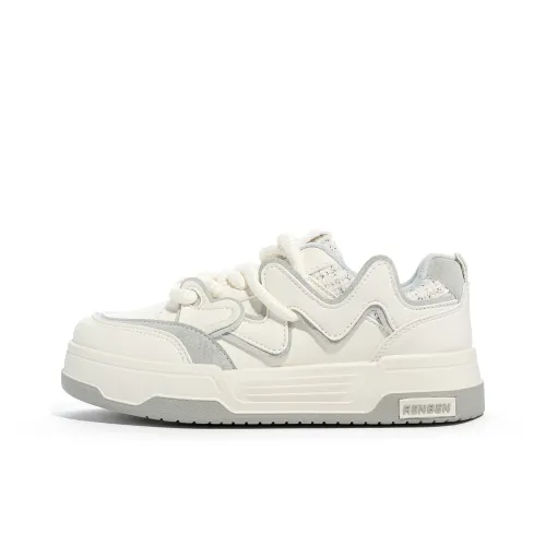 Humanism 1986 Низкие кроссовки для скейтбординга женские бежево-серые