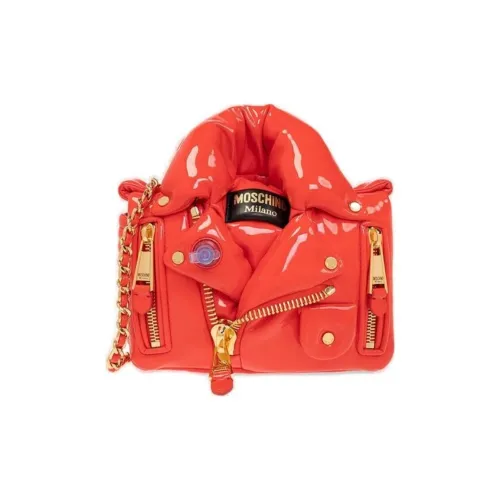 MOSCHINO Полиэстер Сумка через плечо Сумка на плечо Женская Оранжевая Красная