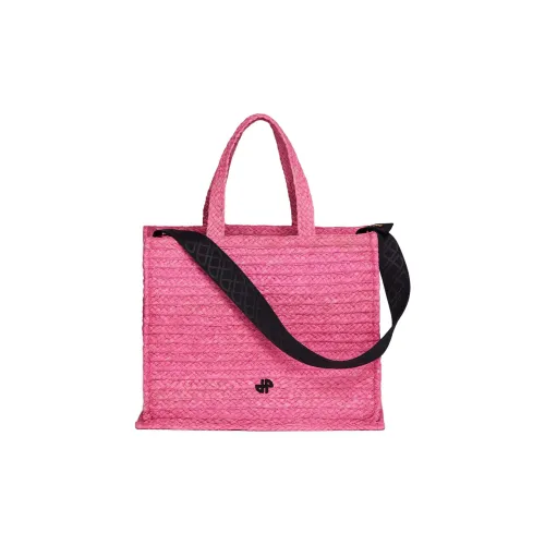 Patou Raffia Тот сумка из соломенной ткани Сумка для покупок Женская сумка Розовый Красный