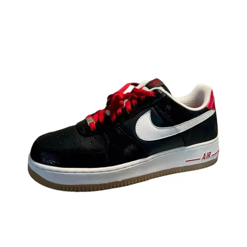 Nike Air FORCE 1 Slip-on Устойчивый к истиранию Низкий Топ Скейтбординг Мужской Черный