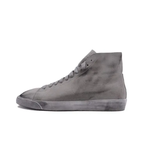 Nike Blazer Mid Slip Resistant Abrasion Resistant High Top Скейтборд Кроссовки Мужские Серые