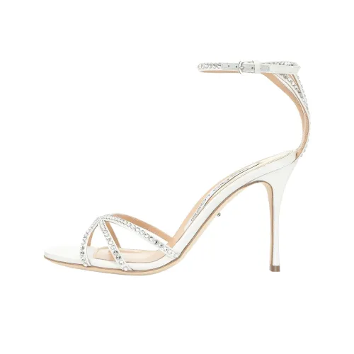 SERGIO ROSSI Godiva One Ремешок Сандалии 9 см Женские Белые