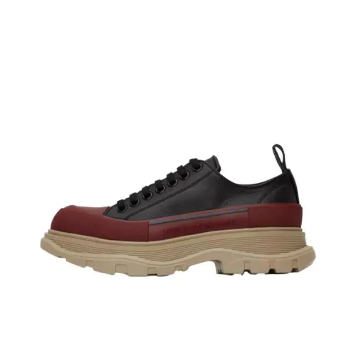 Alexander McQueen Tread Slick Low Топ Обувь на платформе Мужская Черная Красная