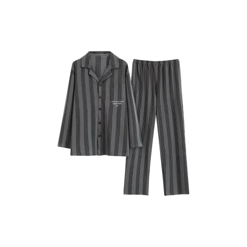 The Story Of The Flower Season Пижамный комплект Мужской Темно-серый