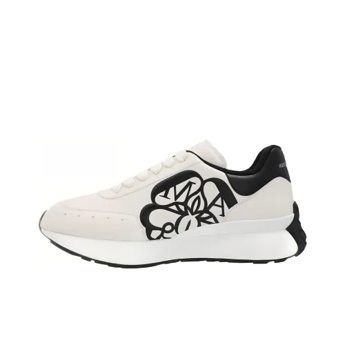 Alexander McQueen Sprint Runner Low Топ Повседневная обувь Мужская Белая