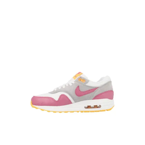 Nike Air Max 1 Kids Lifestyle Shoes Серый Розовый Желтый Детский