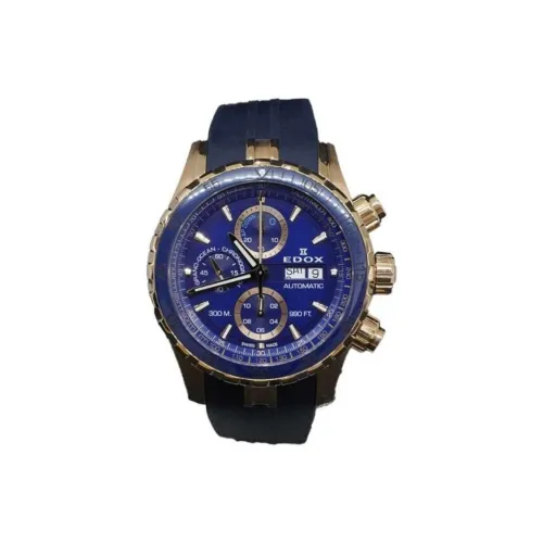 EDOX Автоматический Механический Механизм Мужские Часы 45 мм Синий