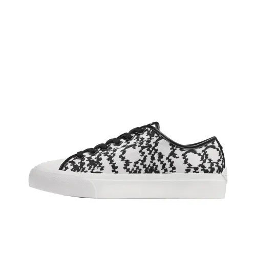 Jimmy Choo Низкие кроссовки для скейтбординга Мужские Черно-белые