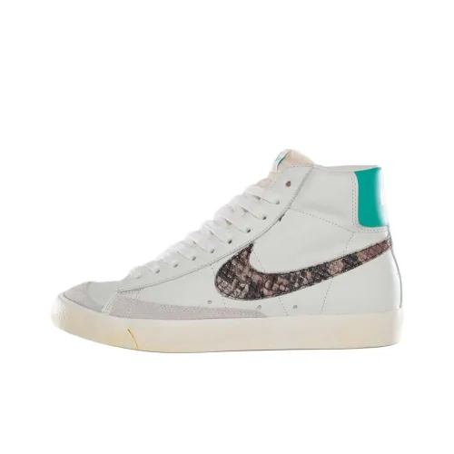 Nike Blazer Mid Slip Resistant Abrasion Resistant MID Топ Скейтборд Кроссовки Мужской Бежевый