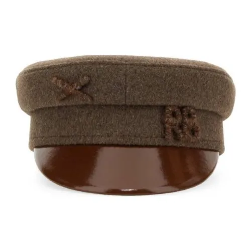 RUSLAN BAGINSKIY Вискоза Шапки и Кепки Женские Коричневый