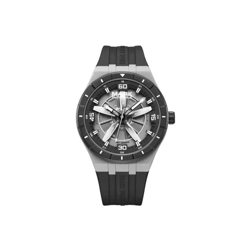 FAIRWHALE Traveler Collection Кварцевый механизм Силиконовый ремешок Часы Мужские Черный циферблат