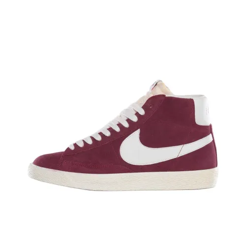 nike Blazer Mid Slip Resistant Abrasion Resistant MID Топ Скейтборд Кроссовки Унисекс Красный