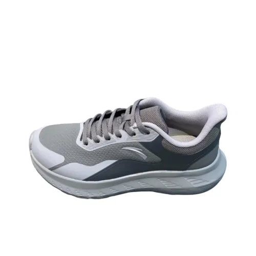 ANTA Противоскользящие Износостойкие Низкие Беговые кроссовки Мужские Серые