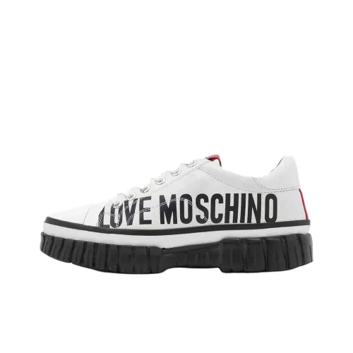 LOVE MOSCHINO Низкий топ Повседневная обувь Женская Белая