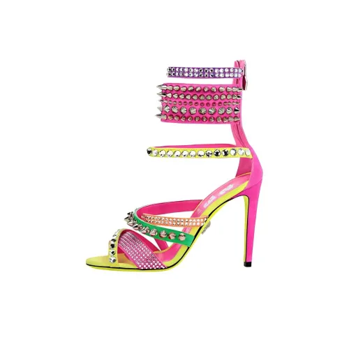 PHILIPP PLEIN One Ремешок Сандалии 10 см Женские Розовые