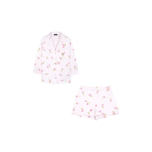 SILKY MIRACLE SS24 Пижамный комплект Женские Светло-розовый Розовый с принтом Набор одежды Sets