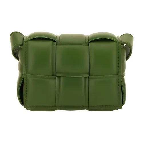 Bottega Veneta Cassette Sheepskin Сумка через плечо Мини Женская Зеленая