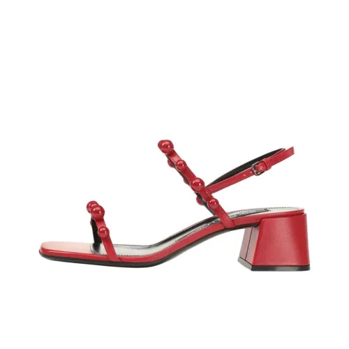 SERGIO ROSSI Chupetas one Ремень Сандалии 4,5cm Женские Красный