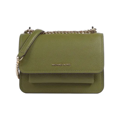 MICHAEL KORS Коровья кожа крупнозернистая текстура сумка через плечо женская оливково-зеленый