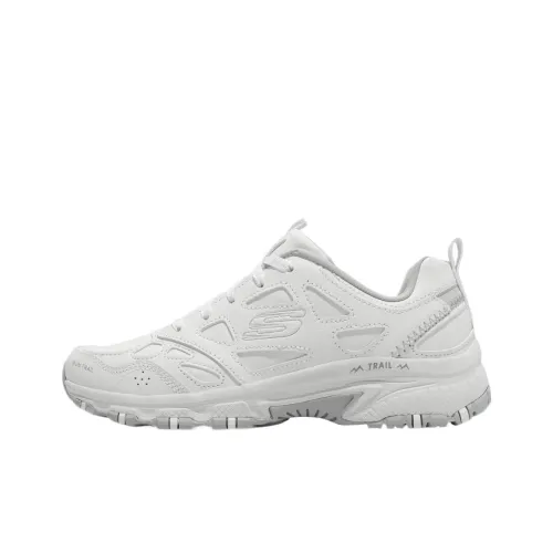 Skechers Hillcrest Аbrasion Resistant Низкие Беговые Кроссовки Женские Белые